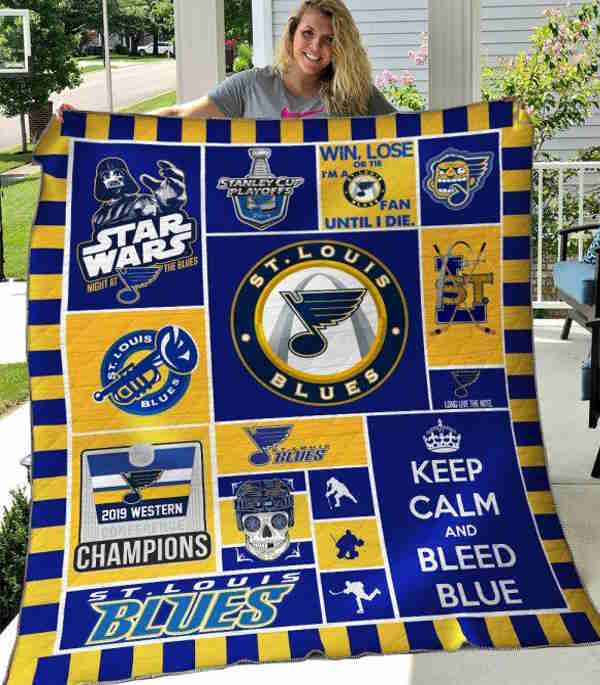 St. Louis Blues 3D Quilt Blanket