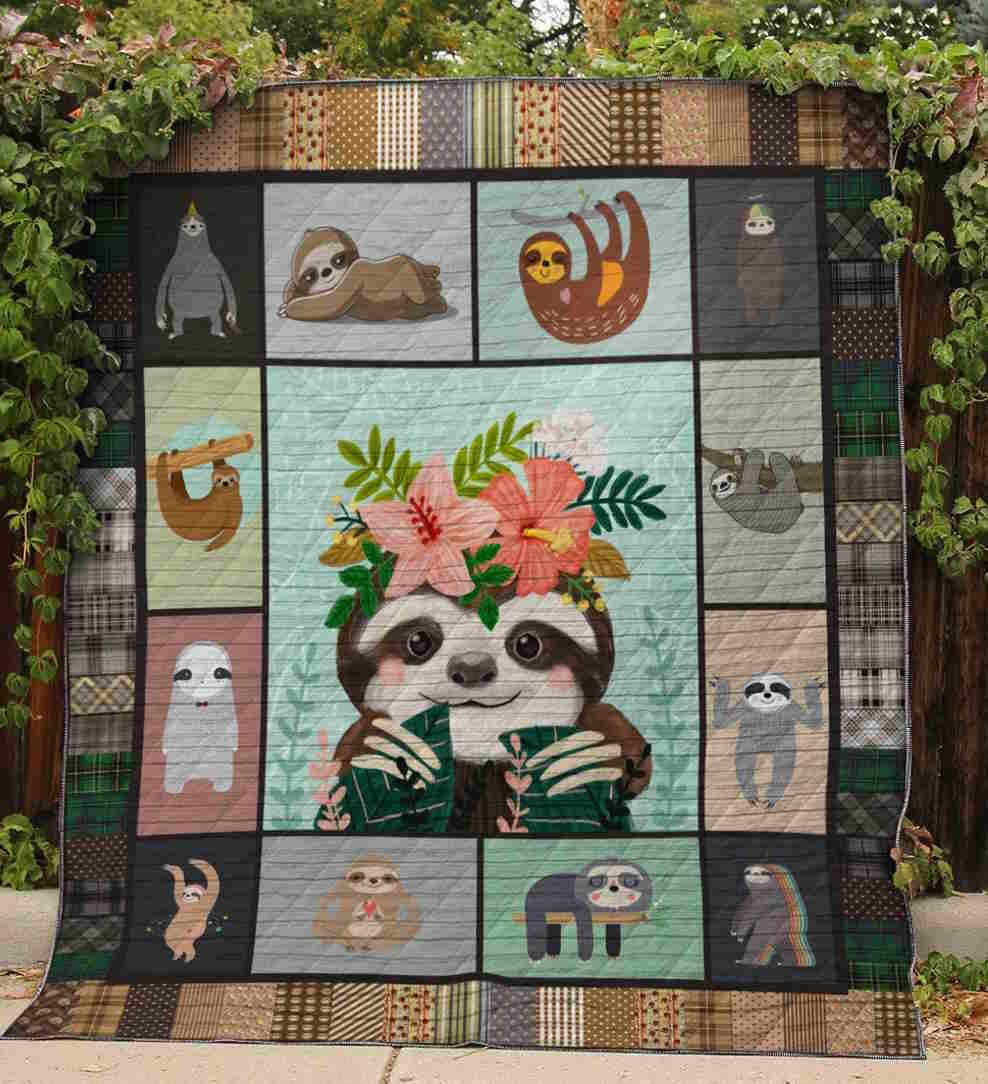 St Sloth 3D Quilt Blanket