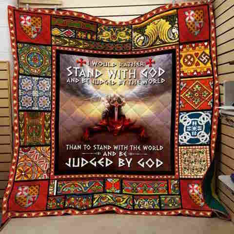 Stand With God 3D Quilt Blanket