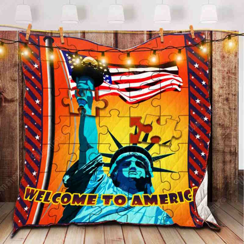 Statue Of Liberty 3D Quilt Blanket