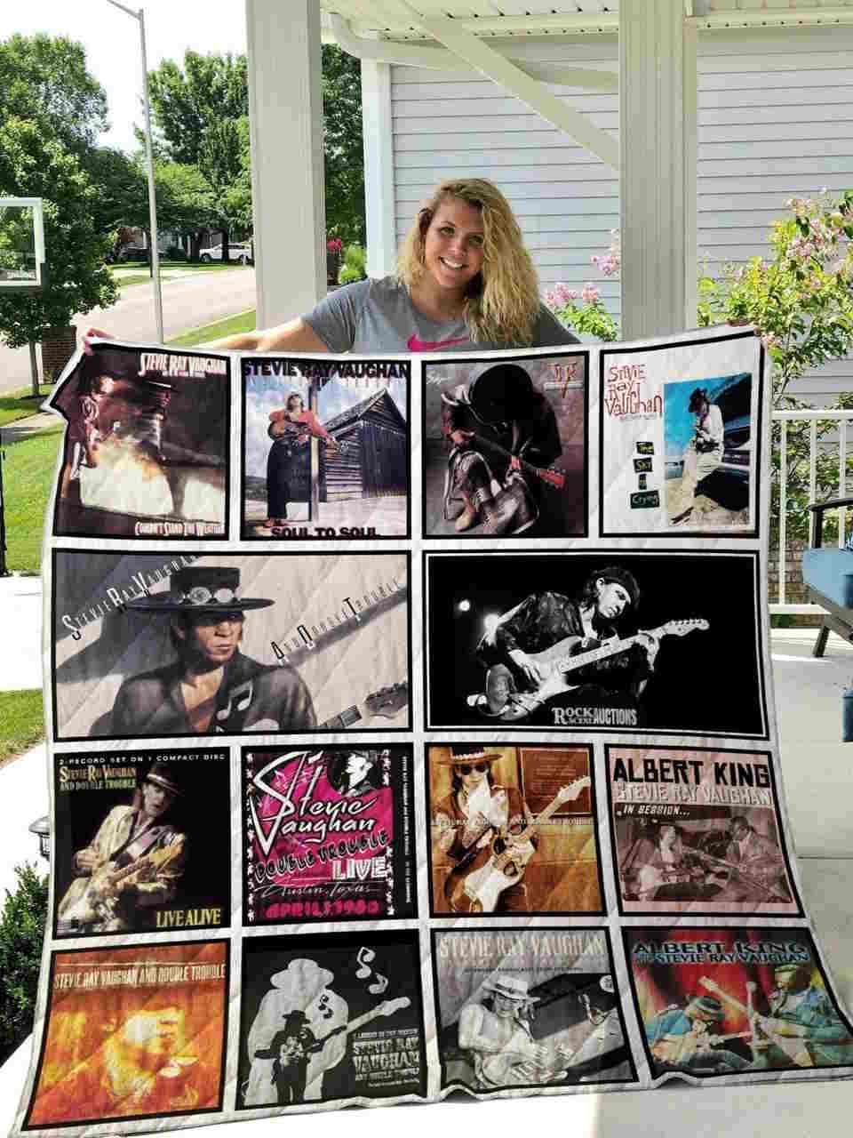 Stevie Ray Vaughan Quilt Blanket