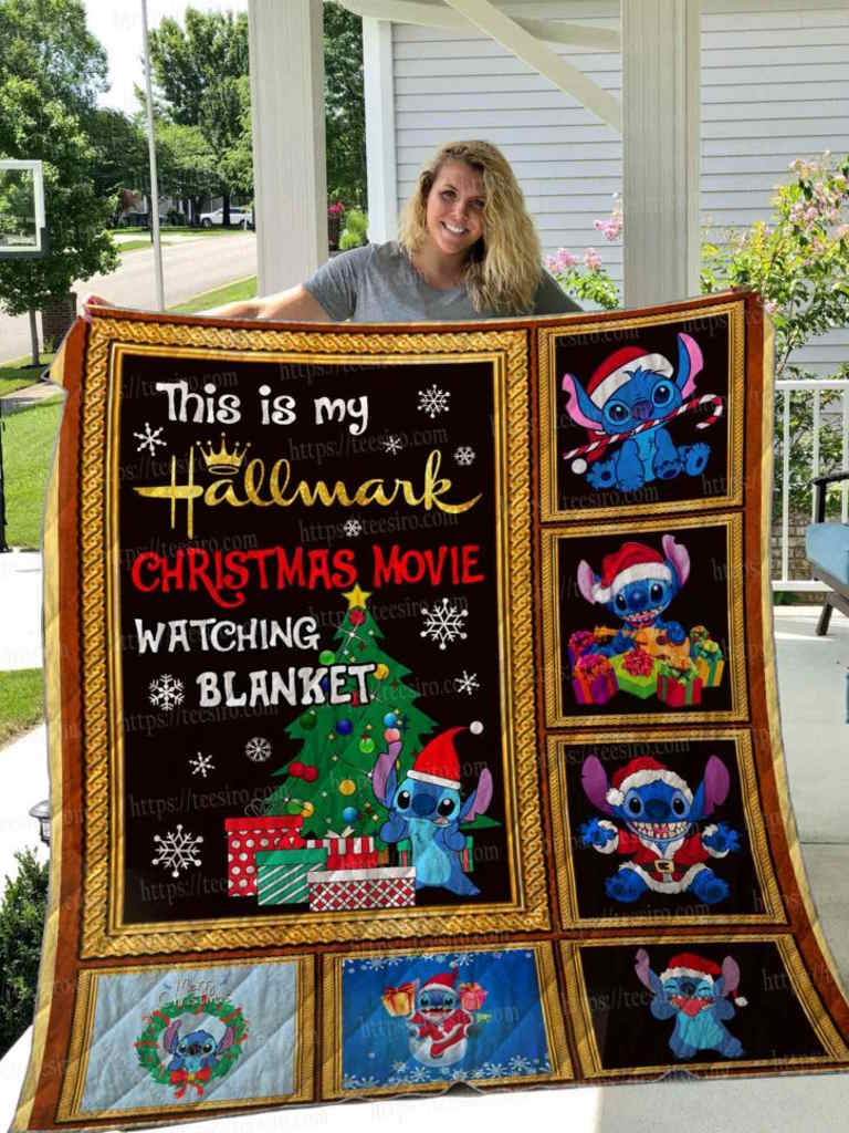 Stitch Christmas 3D Quilt Blanket