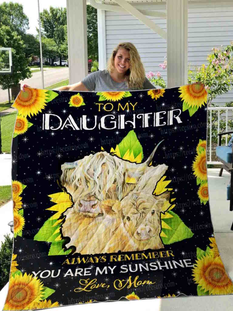 Sunflower Baby Cow Quilt Blanket