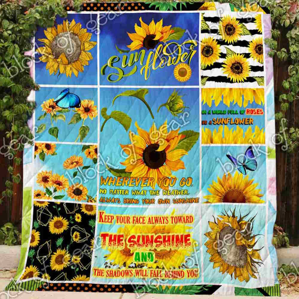 Sunshine On My Mind 3D Quilt Blanket