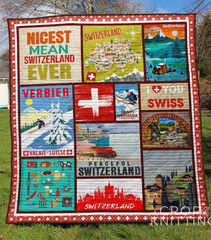 Switzerland 3D Quilt Blanket