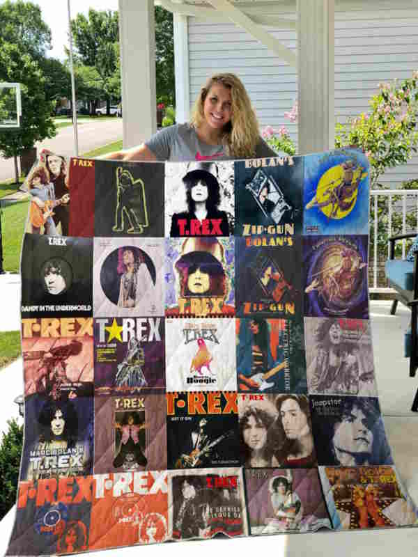 T. Rex Band 3D Quilt Blanket