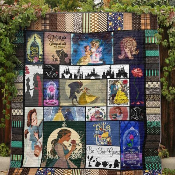 Tale As Old As Time Fabric 3D Quilt Blanket