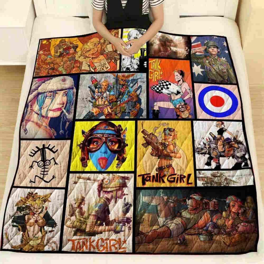 Tankgirl 3D Quilt Blanket