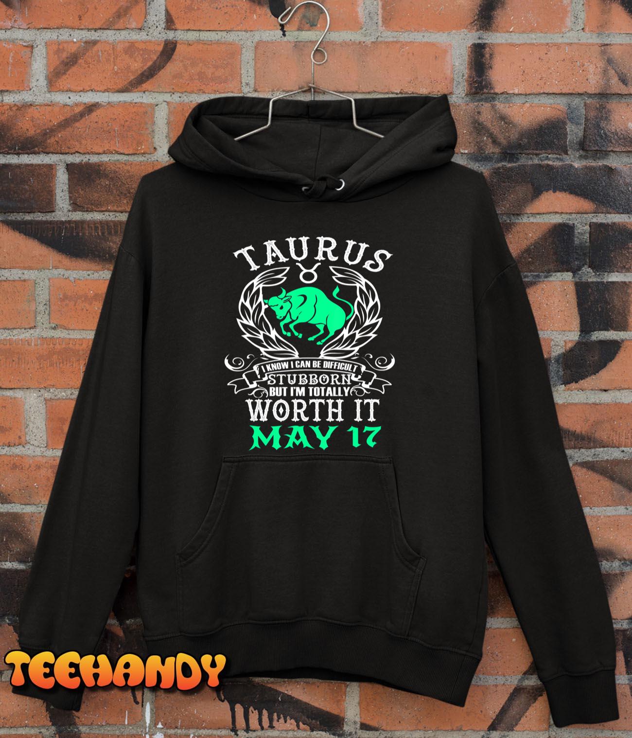 Taurus Zodiac May 17 Horoscope Women Men Birthday Party T-Shirt