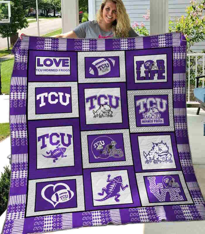 Tcu Horned Frogs 3D Quilt Blanket