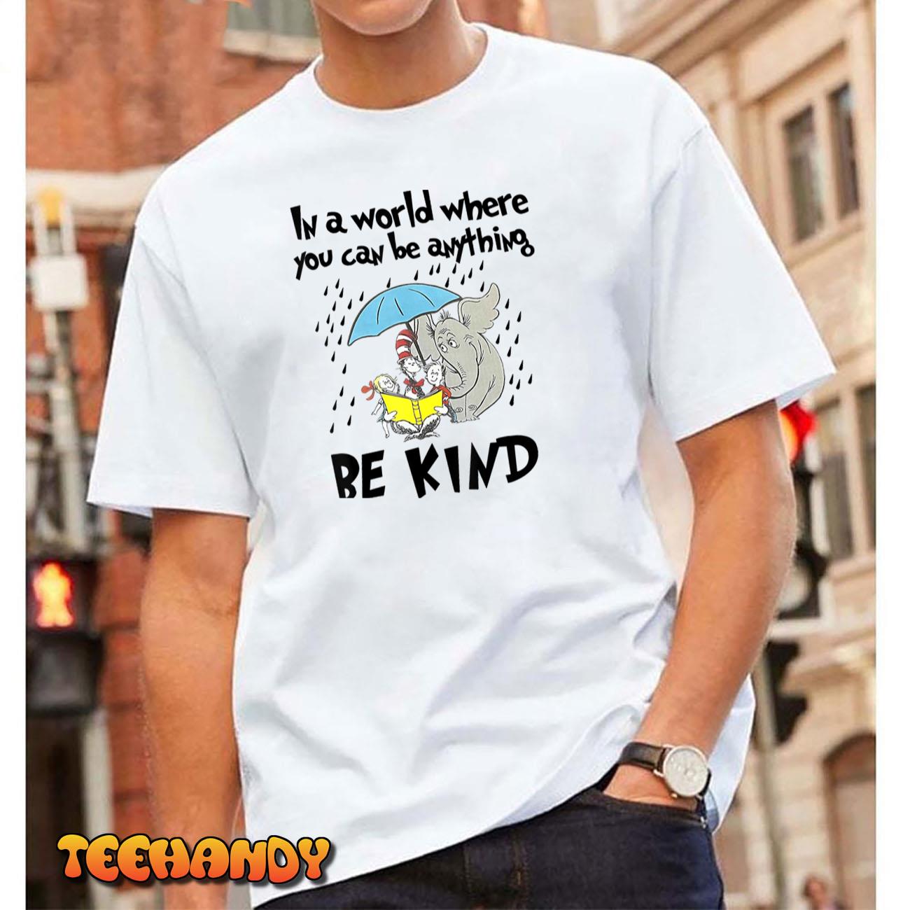 Teacher Life Be Kind Gift For Teacher Cat In Hat T-Shirt