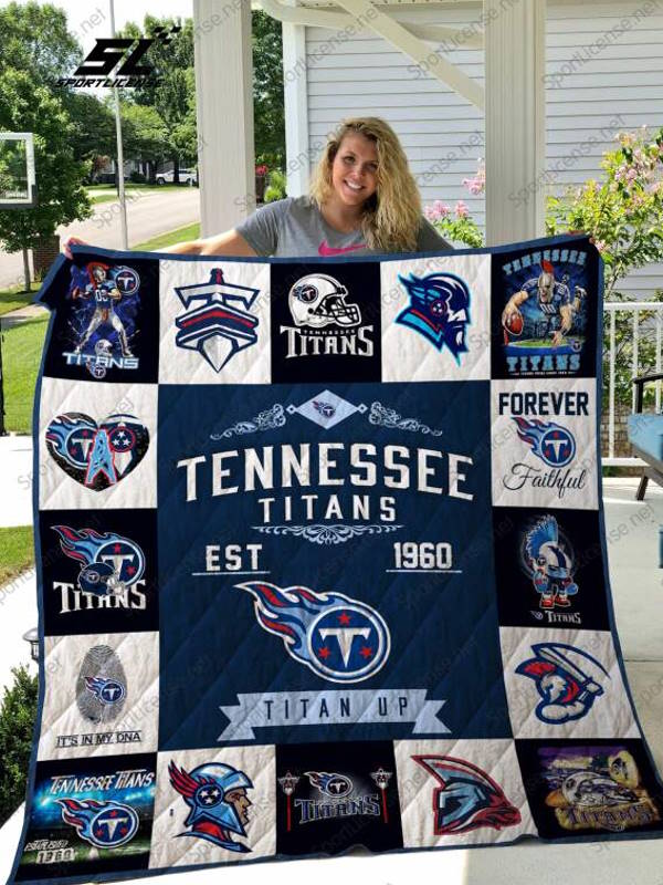 Tennessee Titans NFL Legends In History Fleece Blanket Quilt - Growkoc