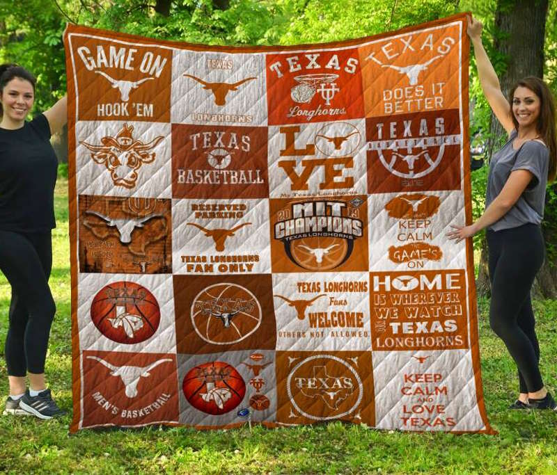 Texas Longhorns Football 3D Quilt Blanket