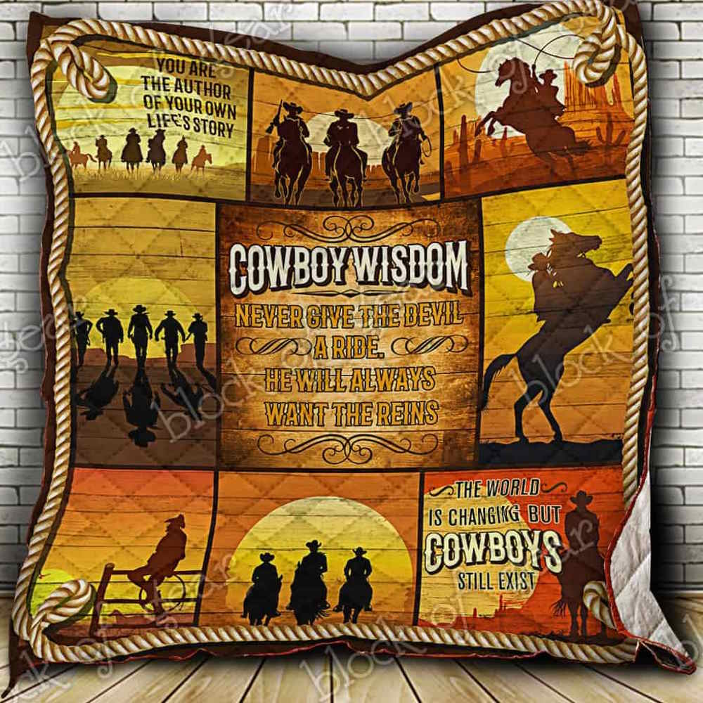 The Cowboy Life 3D Quilt Blanket