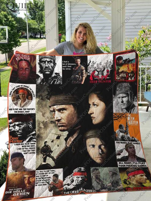 The Deer Hunter 3D Quilt Blanket