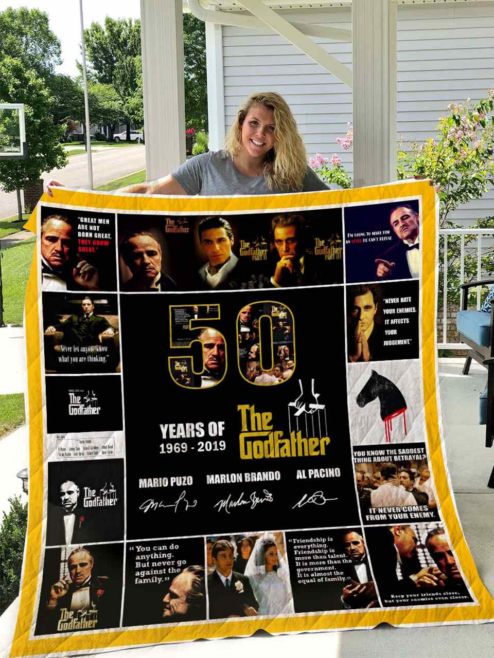 The Godfather 3D Quilt Blanket Banket