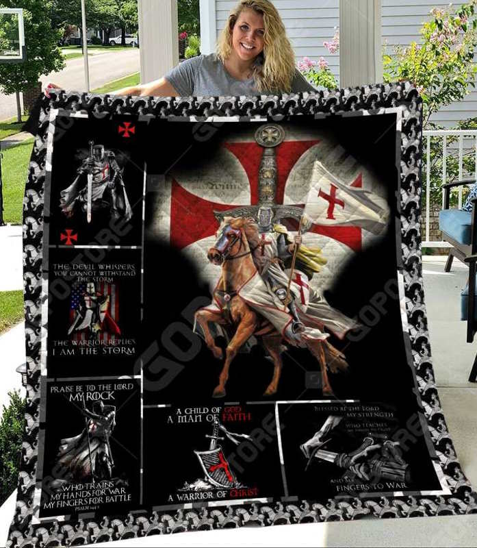 The Knights Templar Like 3D Quilt Blanket