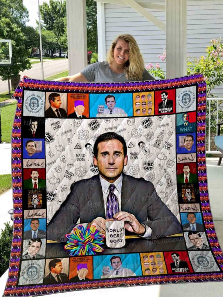 The Office Michael Scott Quilt Blanket