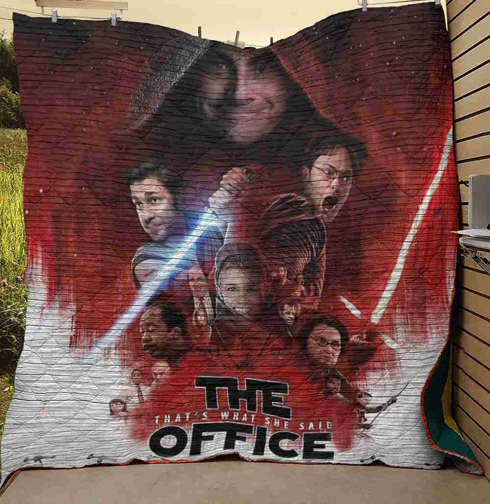 The Office That’ What She Said Star Wars Parody 3D Quilt Blanket