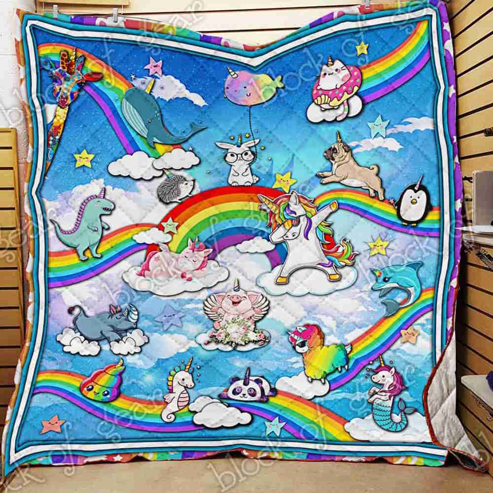 The World Of Unicorns 3D Quilt Blanket