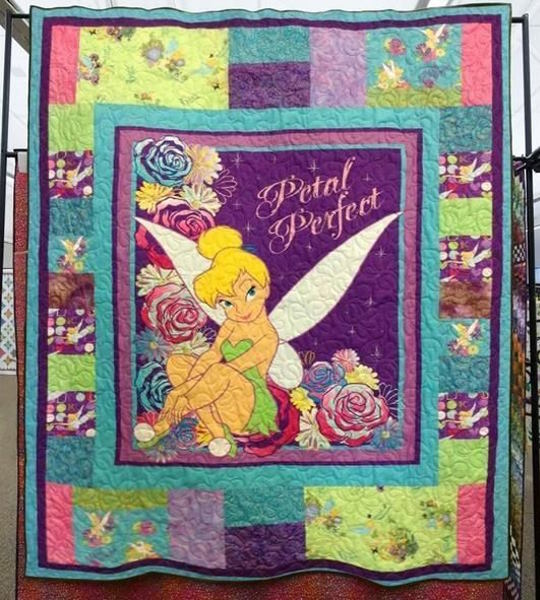 Tinker Bell Fabric 3D Quilt Blanket