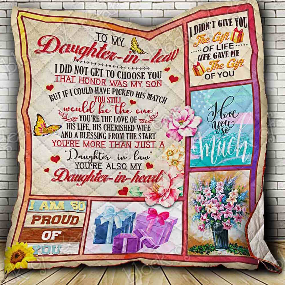 To My Daughter In Law Thb1 Quilt Blanket