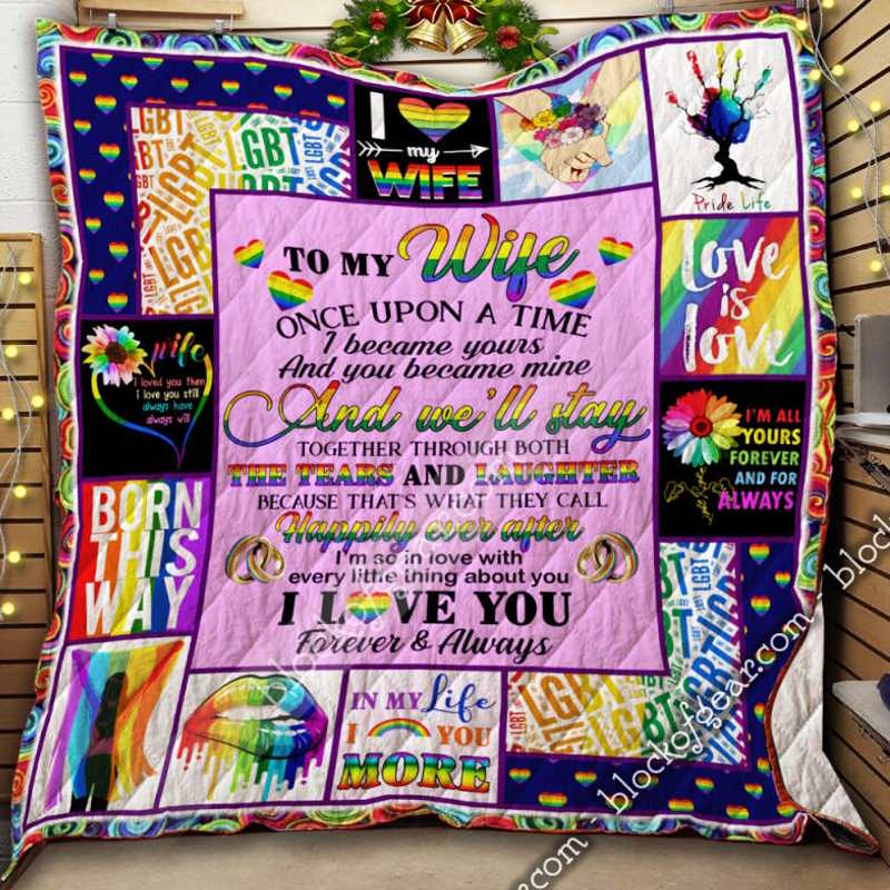 To My Wife, Lgbt 3D Quilt Blanket