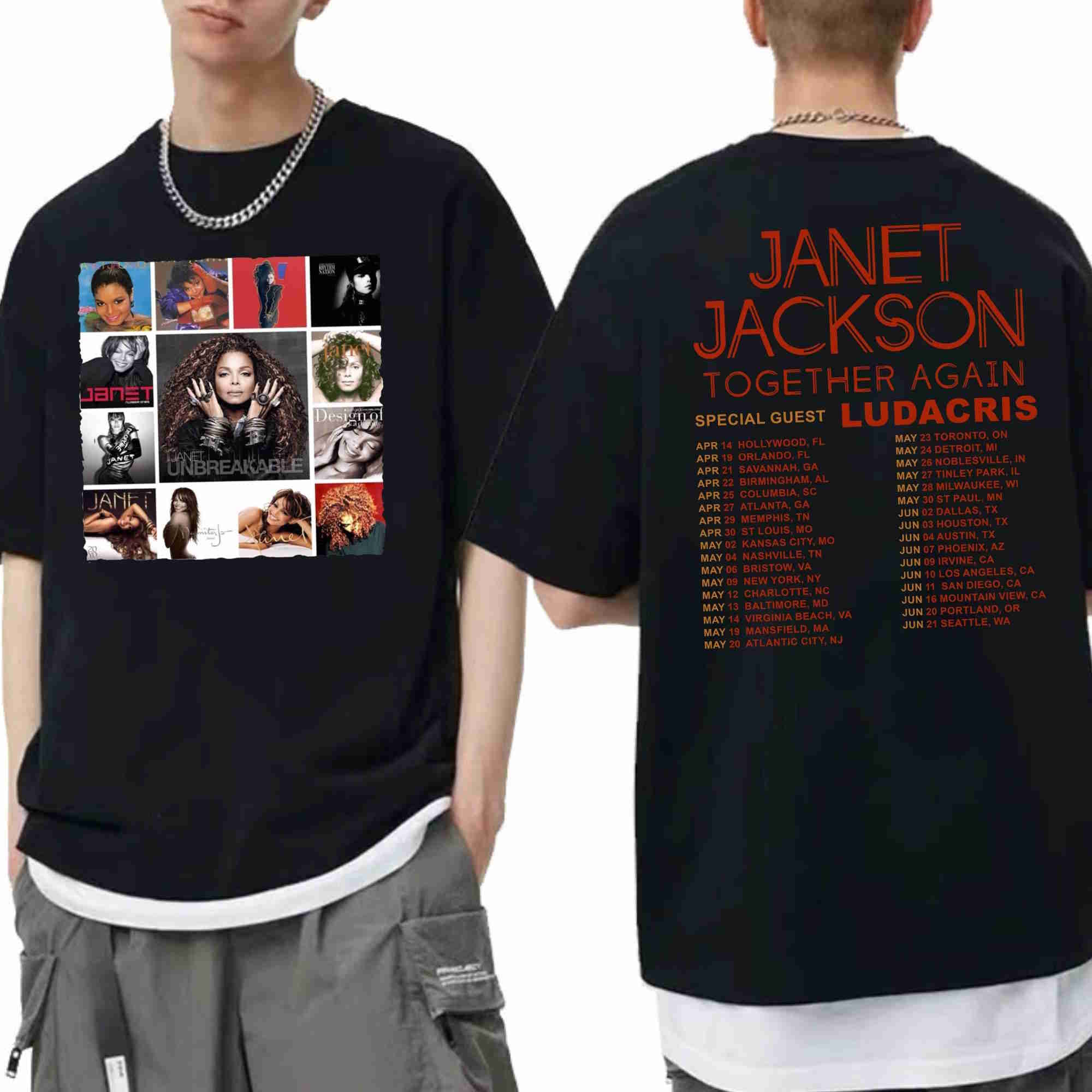 Together Again Tour 2023 Janet Jackson Shirt