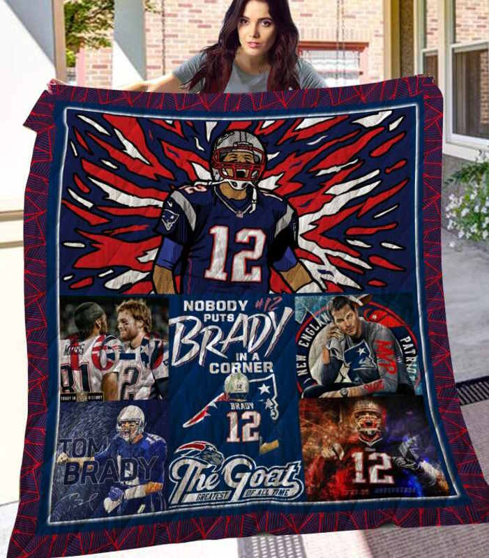 Tom Brady New England Patriots Quilt Blanket