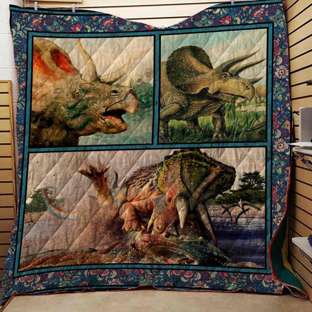 Triceritops 3D Quilt Blanket