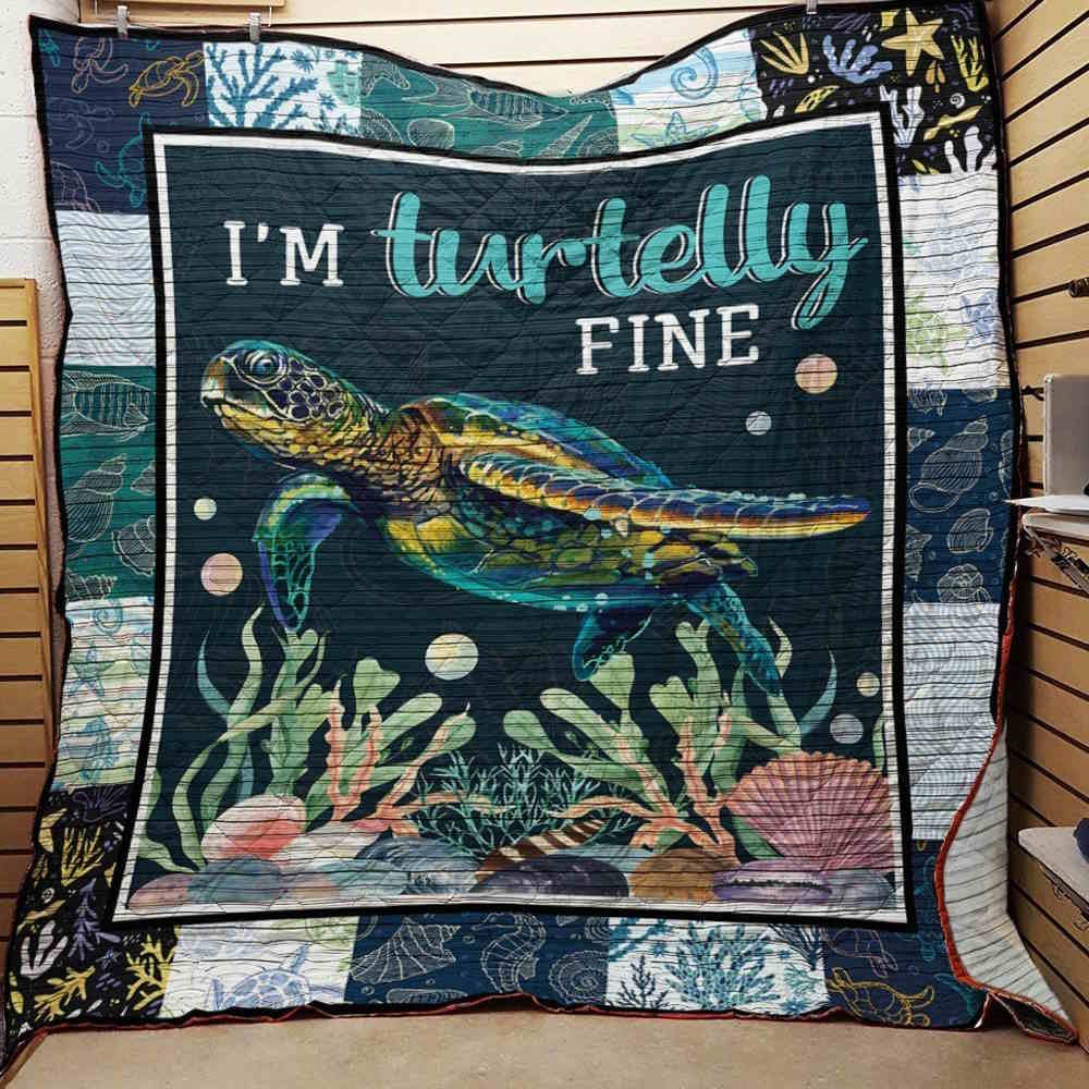 Turtlei’M Turtelly Fine Quilt Blanket