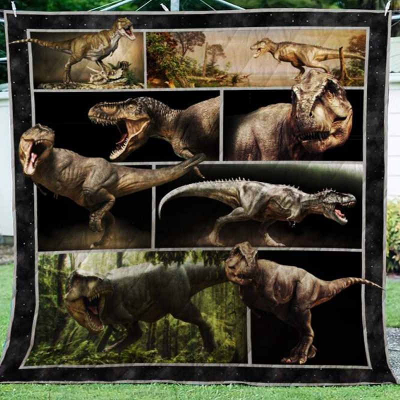 Tyrannosaurus Trex Collection 3D Quilt Blanket