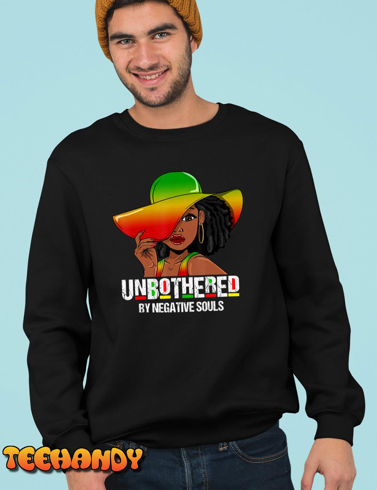 Unbothered Sassy Black Queen African American Ladies Women T-Shirt