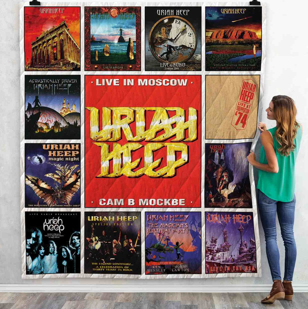 Uriah Heep Live Album 3D Quilt Blanket