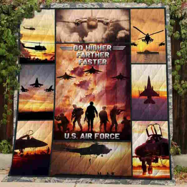 U.S. Air Force 3D Quilt Blanket