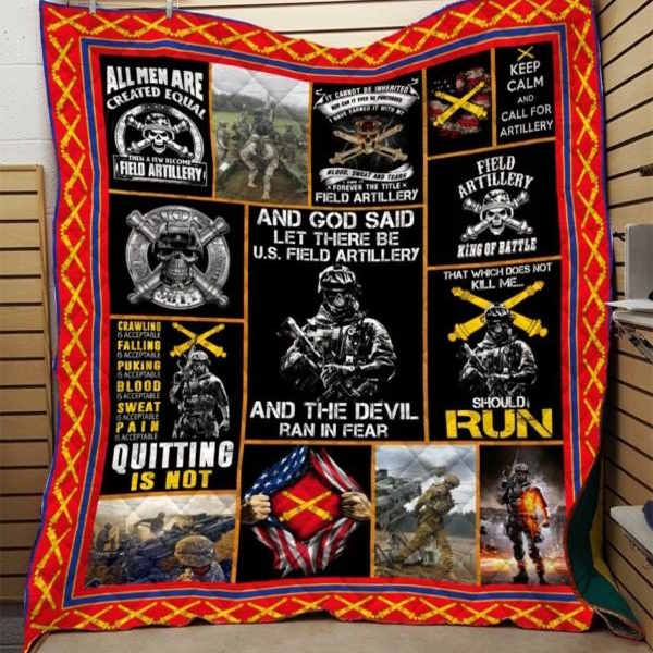 U.S. Field Artillery Printing 3D Quilt Blanket