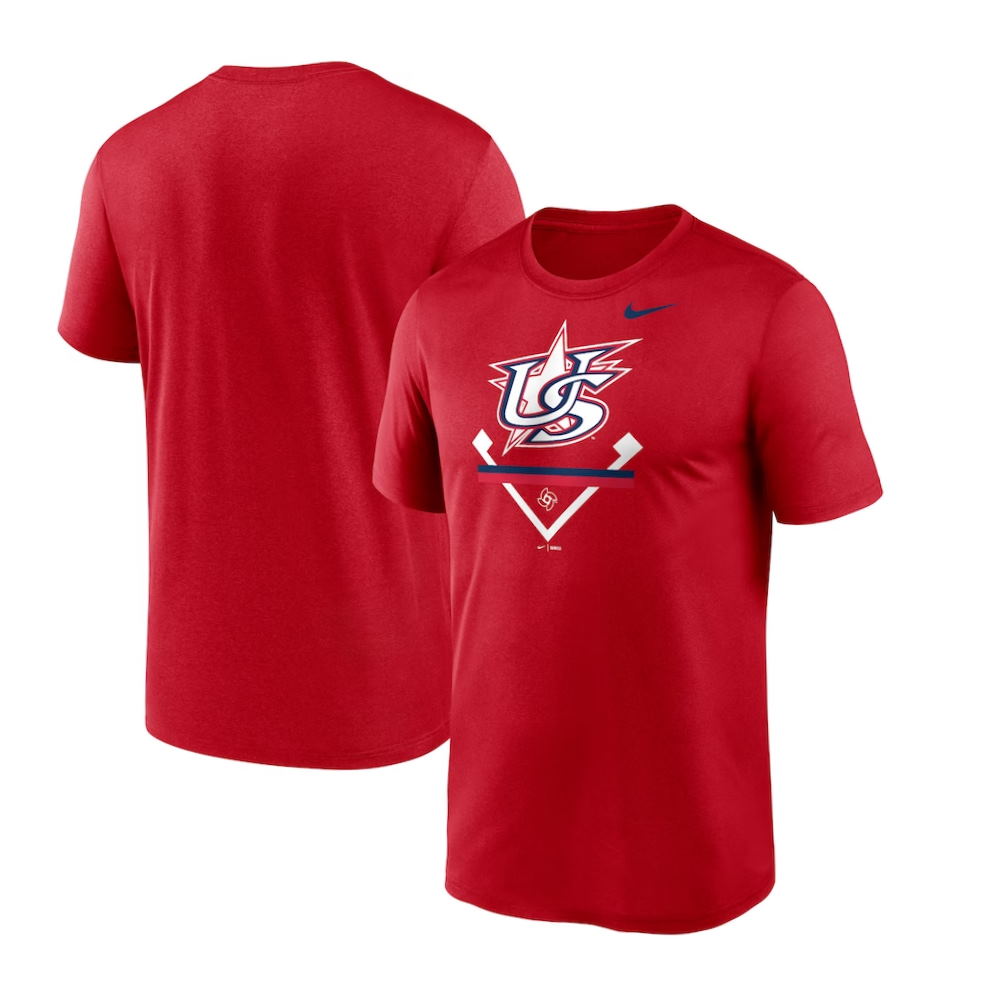 USA Baseball Red 2023 World Baseball Classic Icon Legend T-Shirt