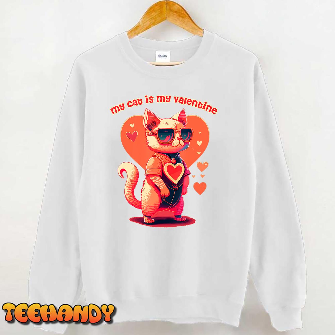 Valentine’s Day My Cat is My Valentine T-Shirt