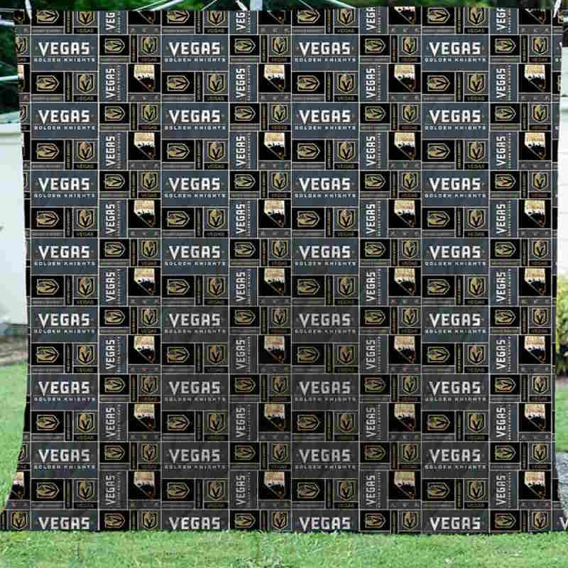 Vegas Golden Knights 3D Quilt Blanket