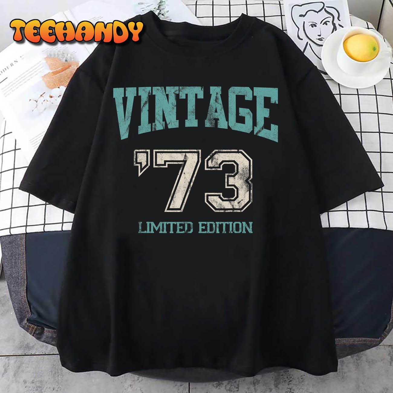 Vintage 1973 Limited Edition 50th Birthday T-Shirt