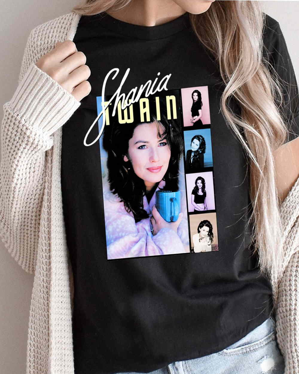 Vintage 90s Shania Twain Shirt, Shania Twain Tee Shirt