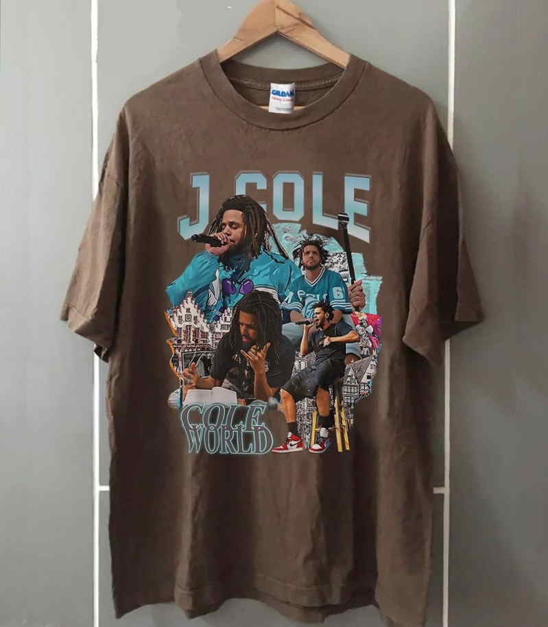 Vintage J Cole Bootleg Raptees 90s Shirt