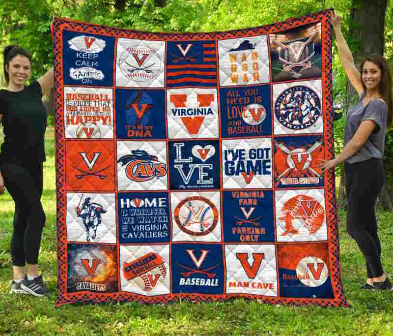 Virginia Cavaliers 3D Quilt Blanket