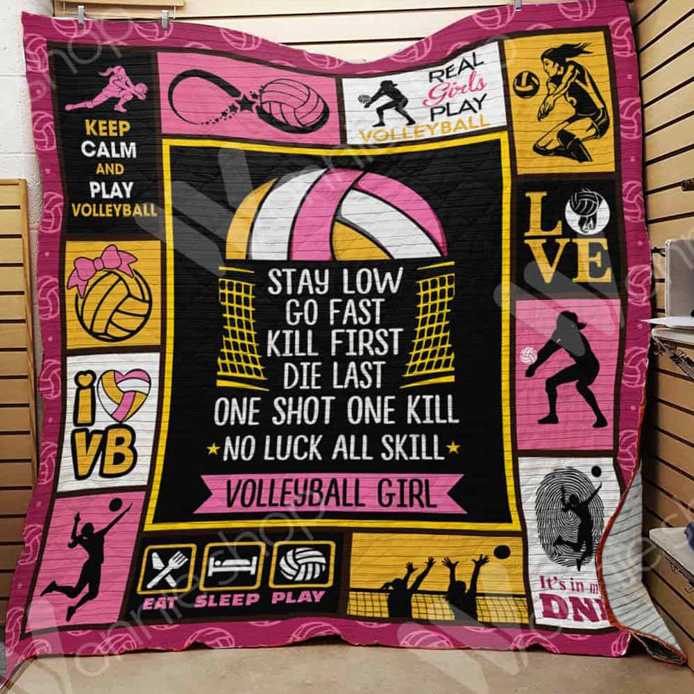 Volleyball Girl 3D Quilt Blanket