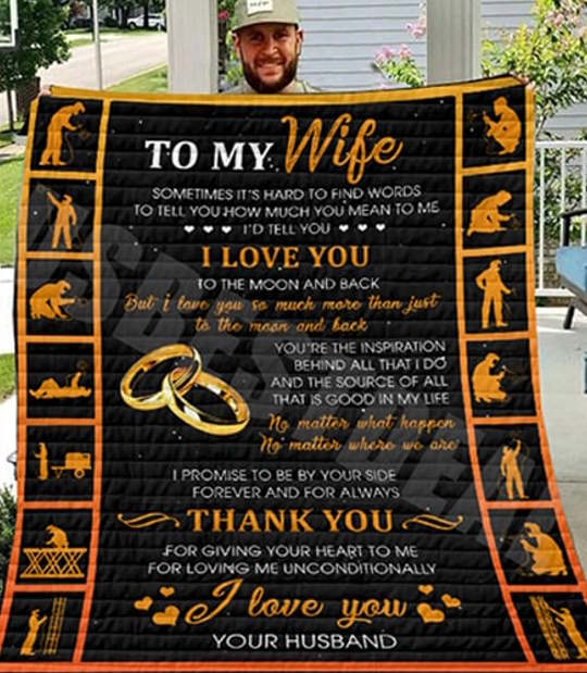 Welder Welder To Wife 3D Quilt Blanket