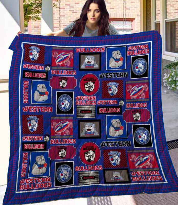 Western Bulldogs 3D Quilt Blanket