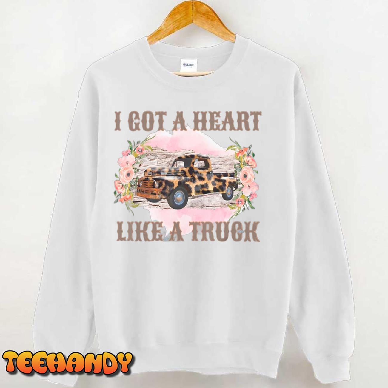 Western Sunset Cowgirl I Got A Heart Like A Truck T-Shirt