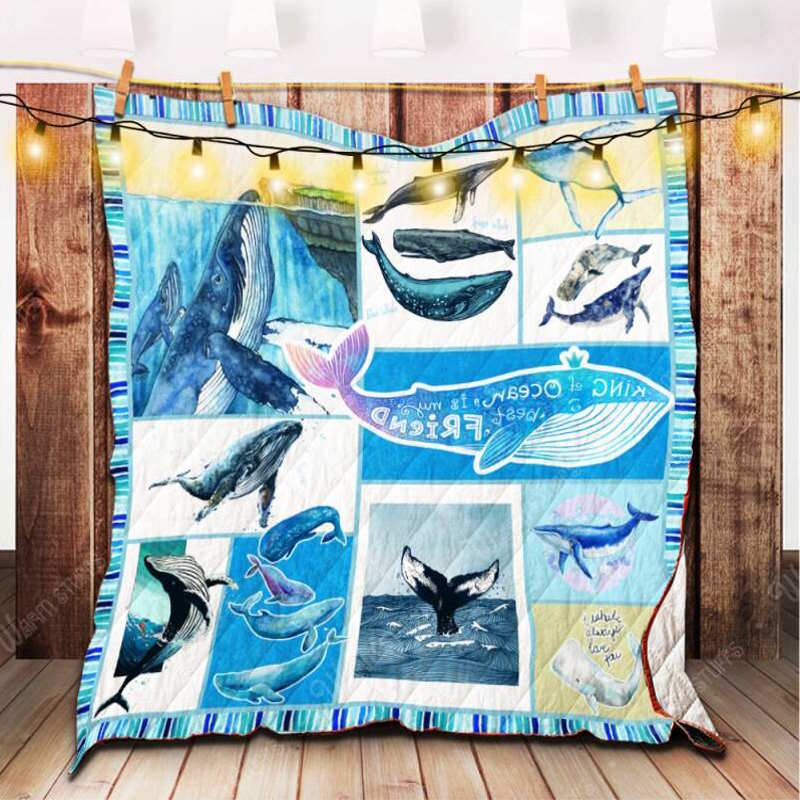 Whale 3D Quilt Blanket