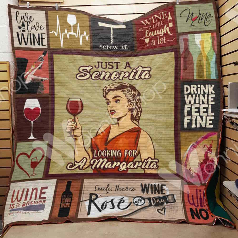 Wine Woman 3D Quilt Blanket