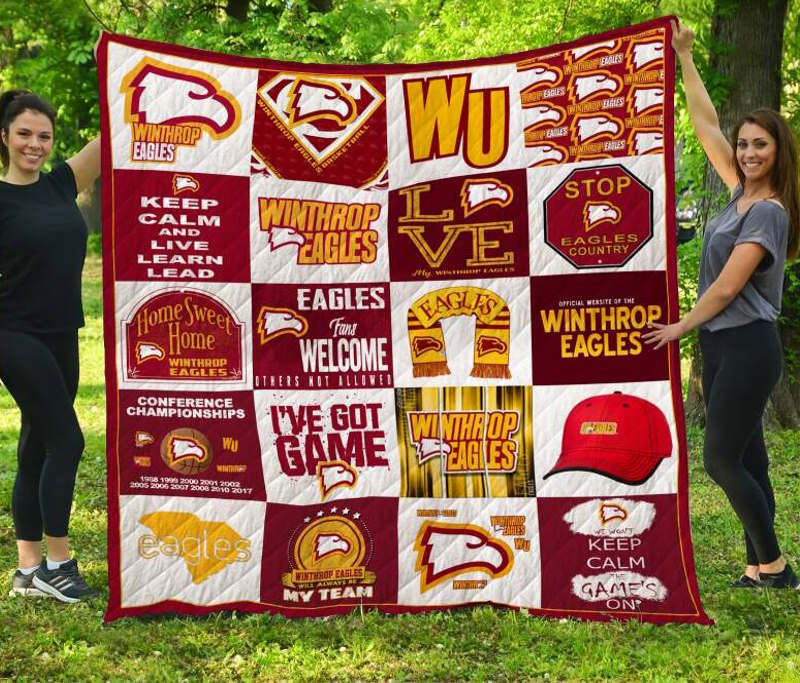 Winthrop Eagles 3D Quilt Blanket